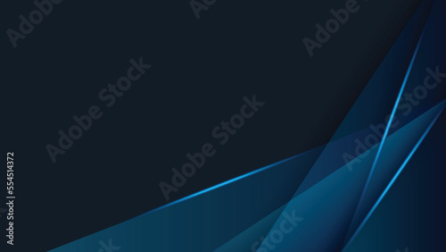Dark blue abstract background geometry shine and layer element.
