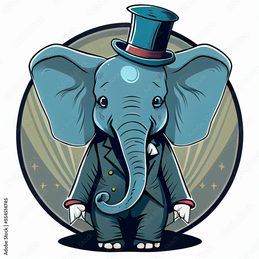 Obraz premium Cute elephant