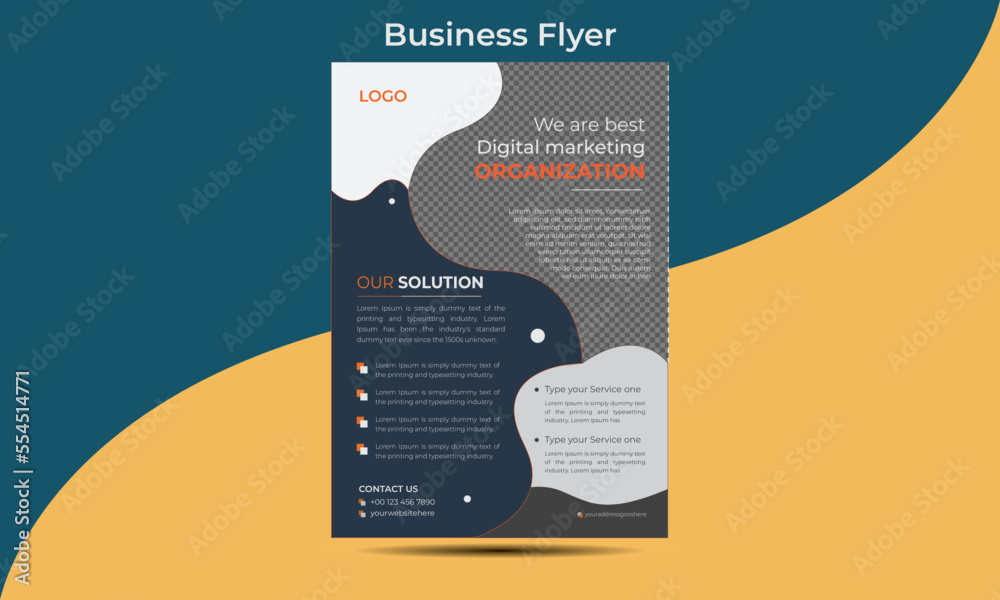 Creative corporate Business flyer Design template