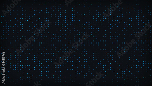 Digital data square blue pattern pixel background. Technology background.
