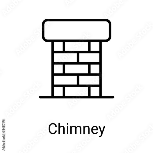 Chimney icons with white background