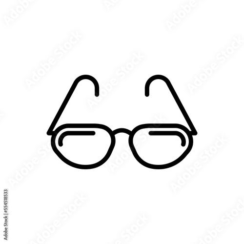 Glasses line icon vector. Stylish Eyeglasses