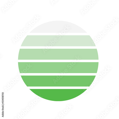 Sunset Retro rainbow striped Color