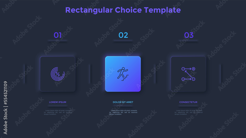 Modern Infographic Neumorphic Template Modern Infographic Neumorphic Template