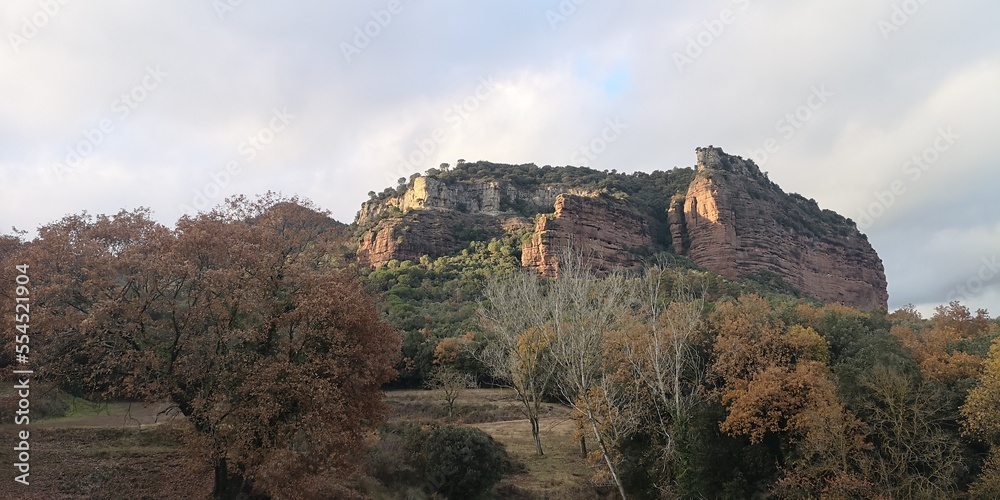 Felswand von Vilanova De Sau, Spanien