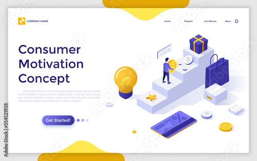 Modern Vector Isometric Illustration For Landing Page