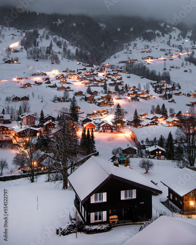 Winter wonderland in Grindelwald, Switzerland 