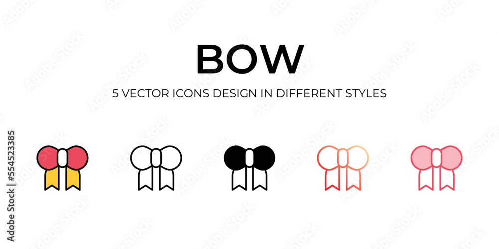 Bowtie icons with white background. Bowtie icons with white background.