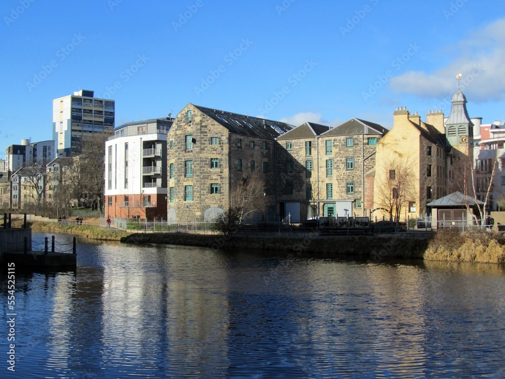 Fototapeta premium Water of Leith, Leith, Edinburgh.