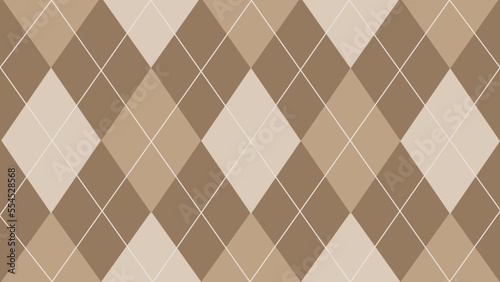 brown and beige seamless geometric pattern argyle with stripes