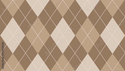 brown and beige seamless geometric pattern argyle with stripes