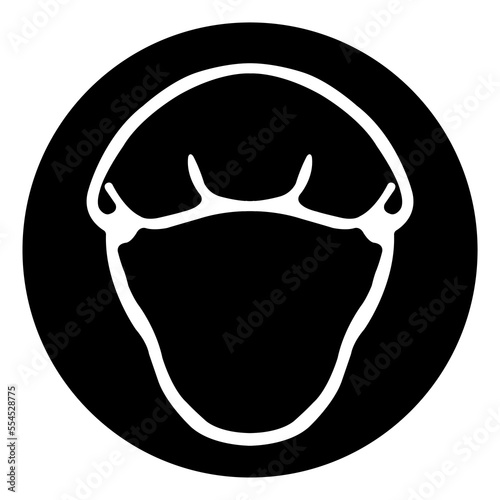 Wear Hairnet Symbol Sign, Vector Illustration, Isolate On White Background Label .EPS10
