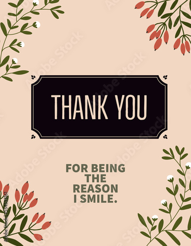 Card design with writing 