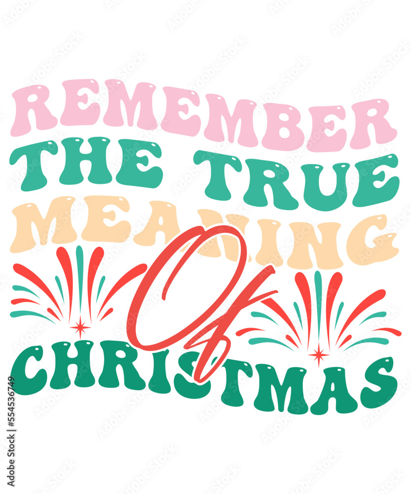 Retro Christmas SVG Design