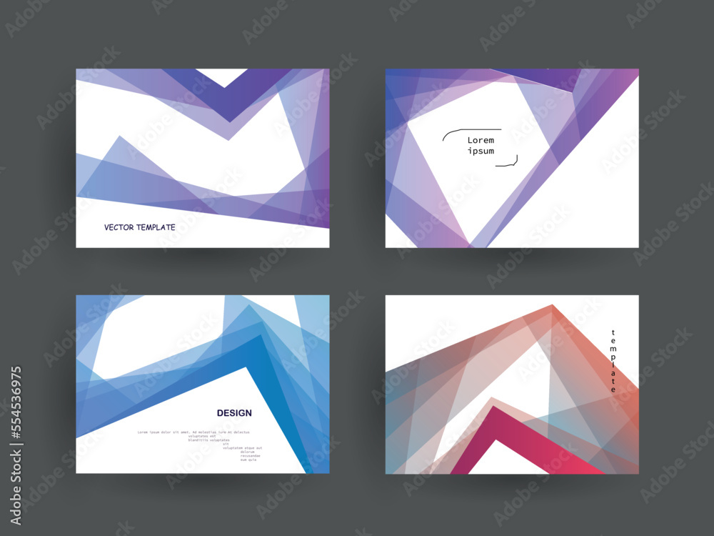 Fototapeta premium Geometric pattern background texture for brochure cover design. gradient color gradient banner template. Abstract vector wave shape for presentation templates