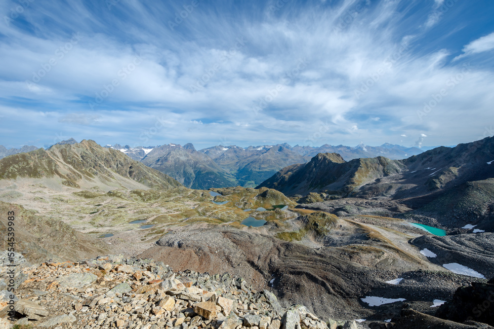 Naturschutzgebiet Macun-Seen, Zernez, Engadin, Graubünden, Schweiz