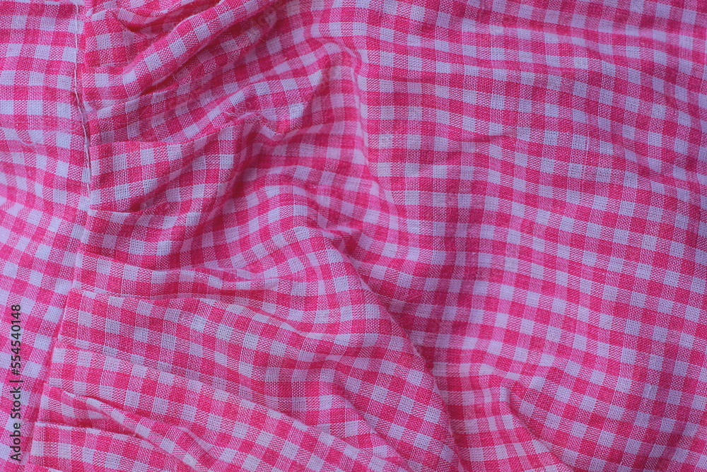colored fabric texture of square red white pattern colored fabric texture of square red white pattern