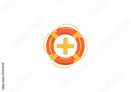 Safety concept with cross and safety nautical element