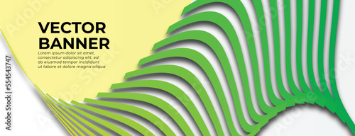 Green Gradient Abstract Banner Design