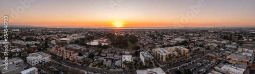  Chula Vista, California, aerial view of city. 