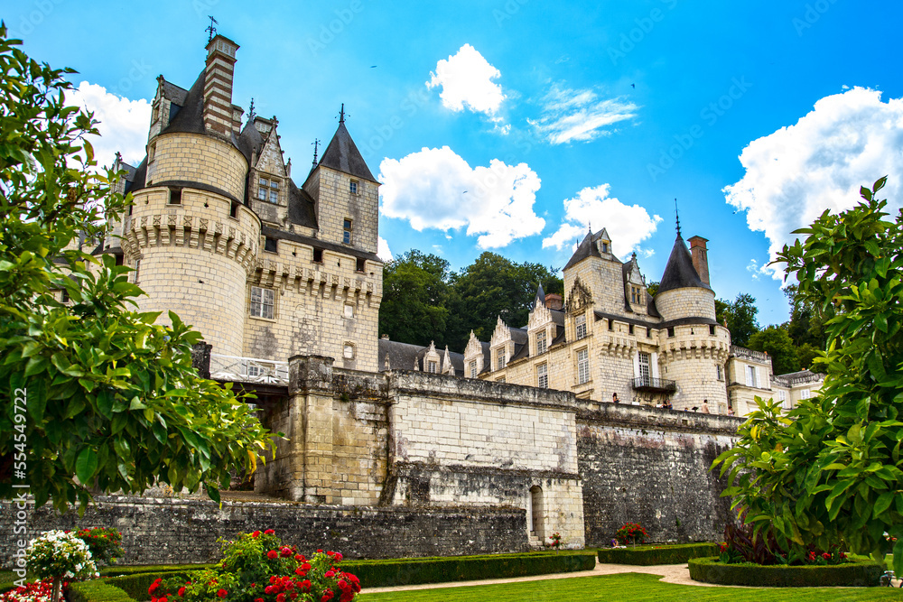 Usse castle on Loire Valley, France