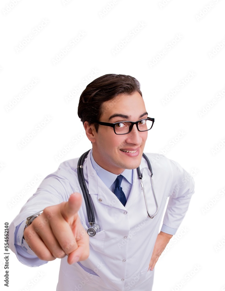 Male doctor isolated on the white background Male doctor isolated on the white background