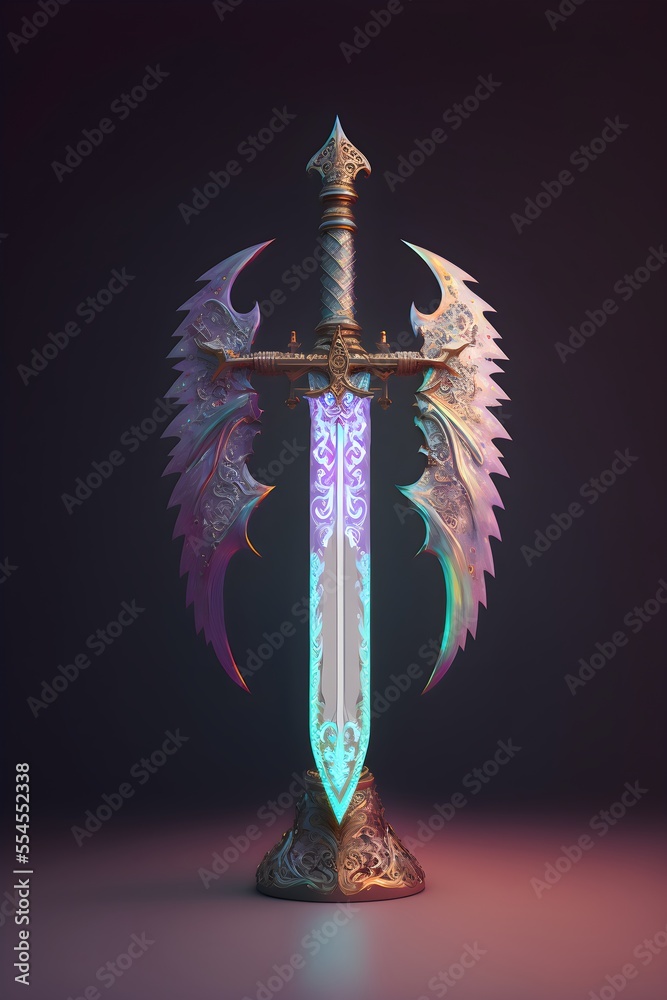 Glorious Angelic Sword - Symbol of Strength and Protection Stock ...