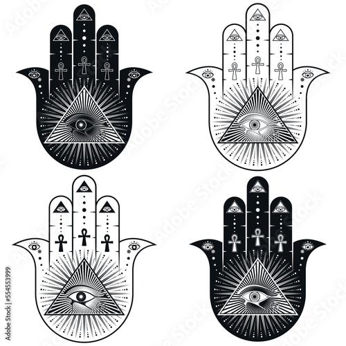 Hamsa protection symbol design