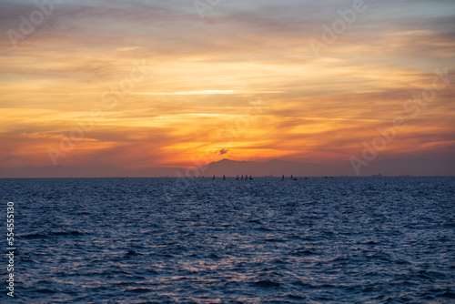 sunset over the sea © perminoffa