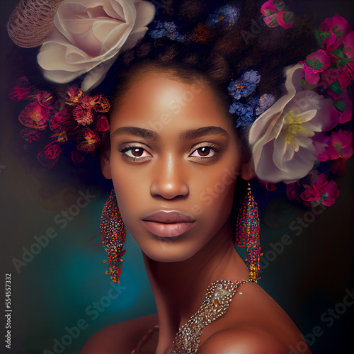 Beautiful Creole Woman, AI	