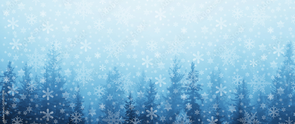 abstract snowfall background, winter seasonal design january snow snowflake
