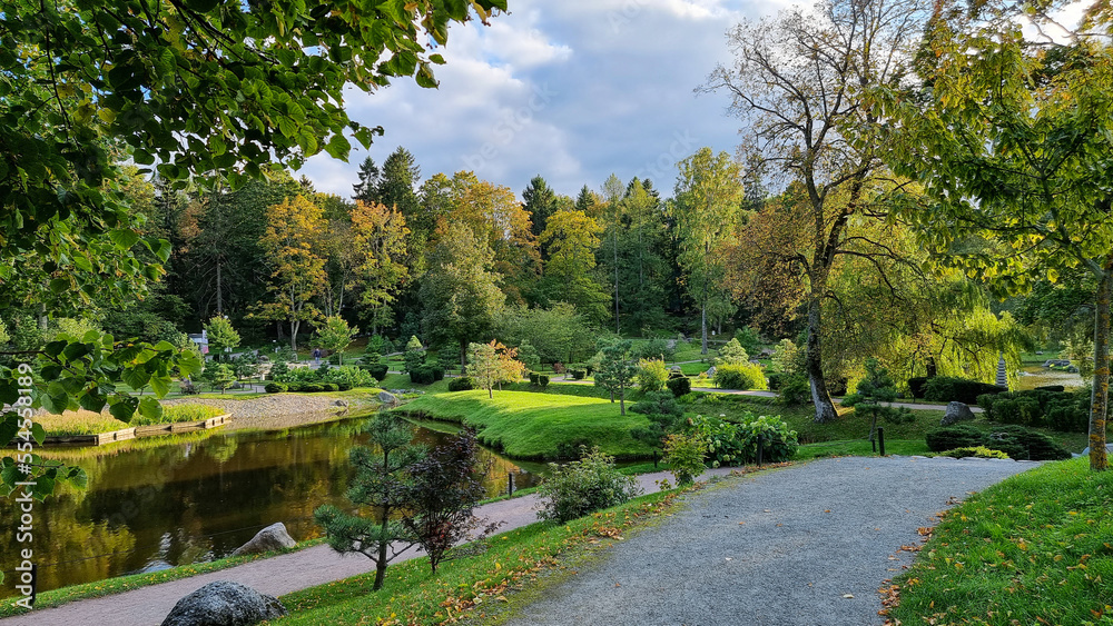 Japanese Garden of the Kadriorg park in Tallinn, Estonia