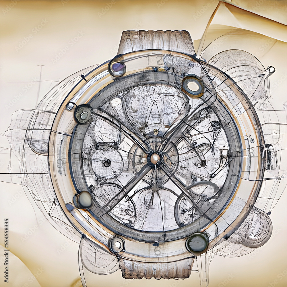 drawing of watch