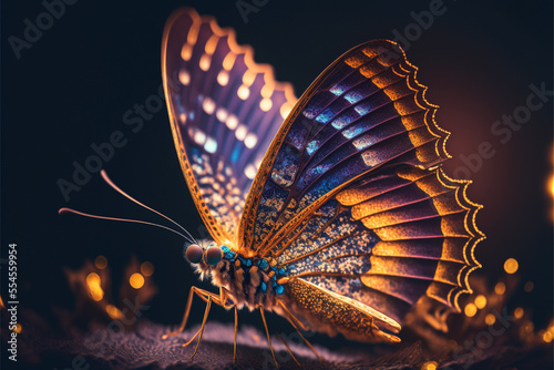 Glowing butterfly made with Generative AI © AmazingArts