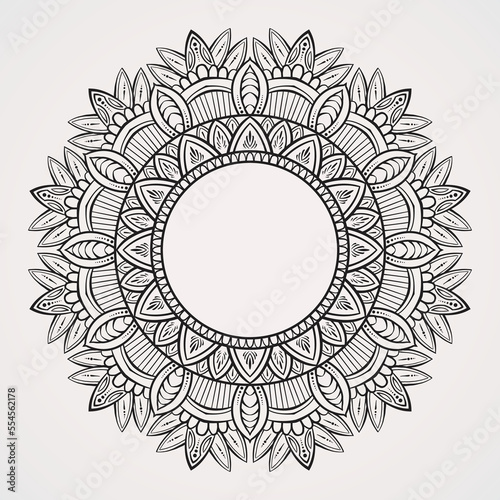 mandala shape frames with floral decorations suitable for photos, tattoos, henna, and more