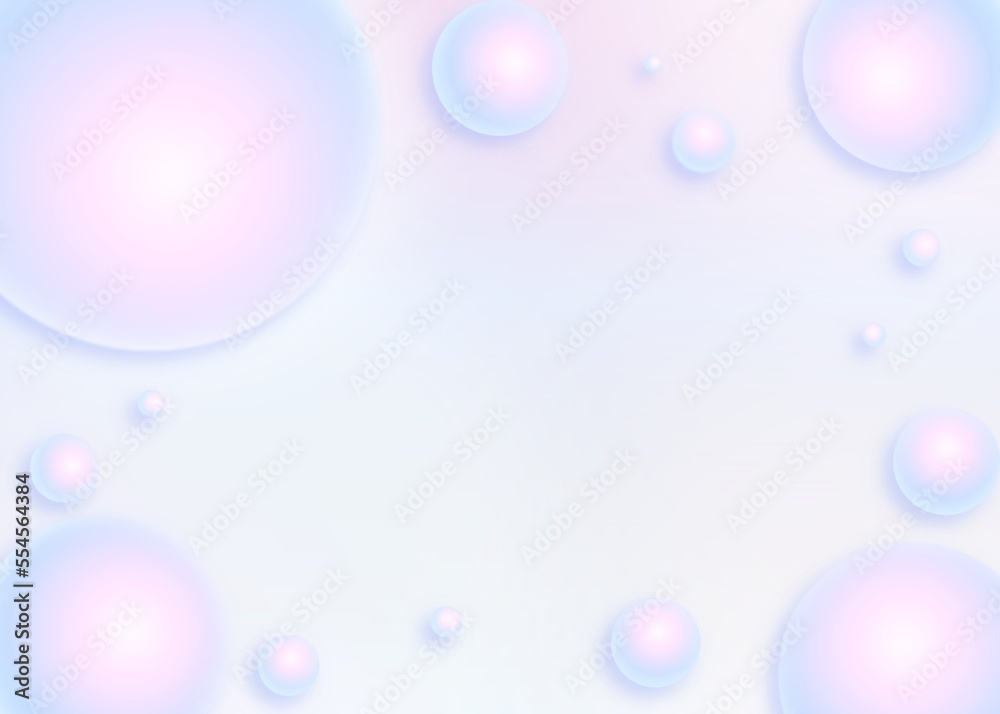 cute pastel sphere abstract background