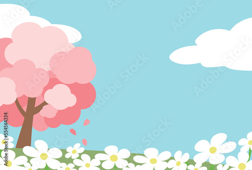 背景イラスト_桜の背景