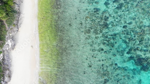 Wallpaper Mural Drone view of beautiful ocean of Okinawa, Japan Torontodigital.ca