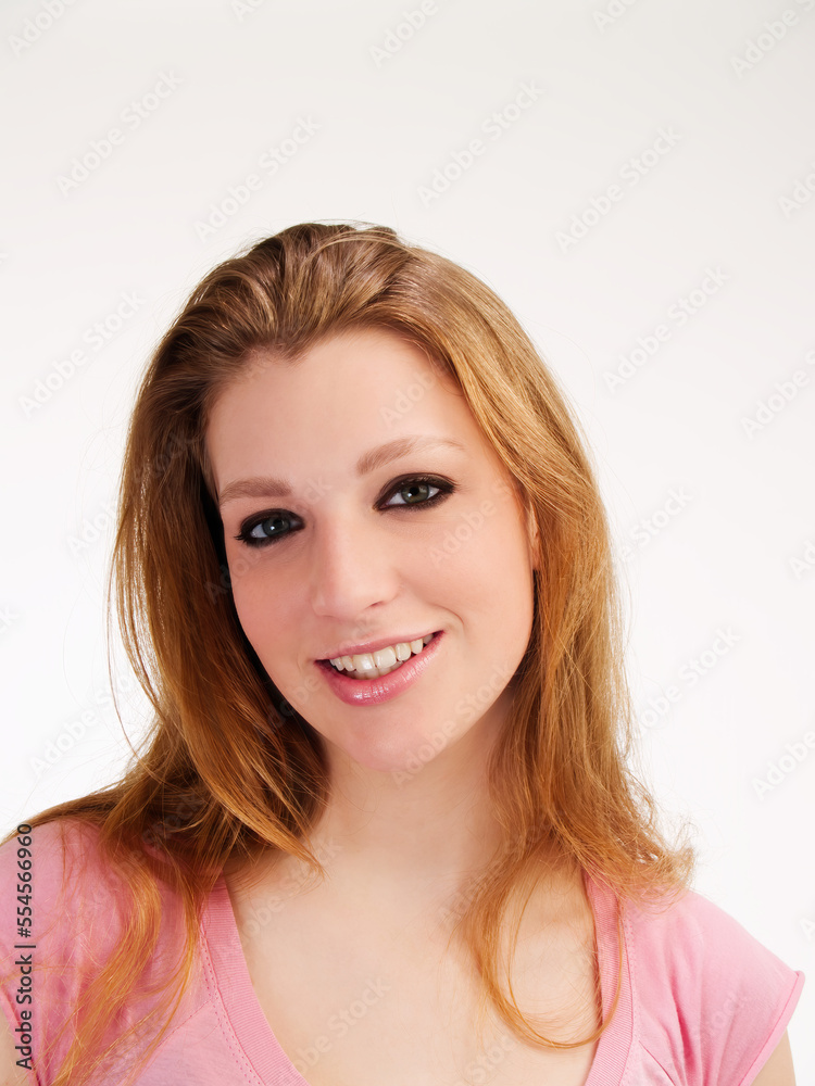 Attractive Young Red Head Caucasian Woman Portrait Attractive Young Red Head Caucasian Woman Portrait