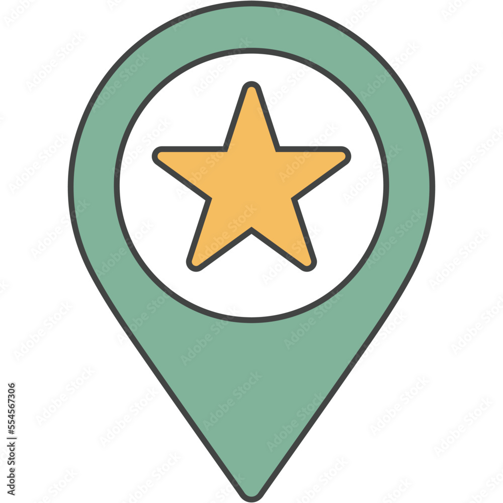 location icon leading to the destination, pointer on the map for navigator to travel and make a trip location icon leading to the destination, pointer on the map for navigator to travel and make a trip