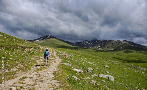 Trekking the superb alpine Keskenkija Trek, Jyrgalan, Kyrgyzstan © raquelm.