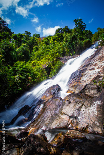 Waterfall Namtok Tone Nga Chang in Hat Yai  Songkhla  Thailand