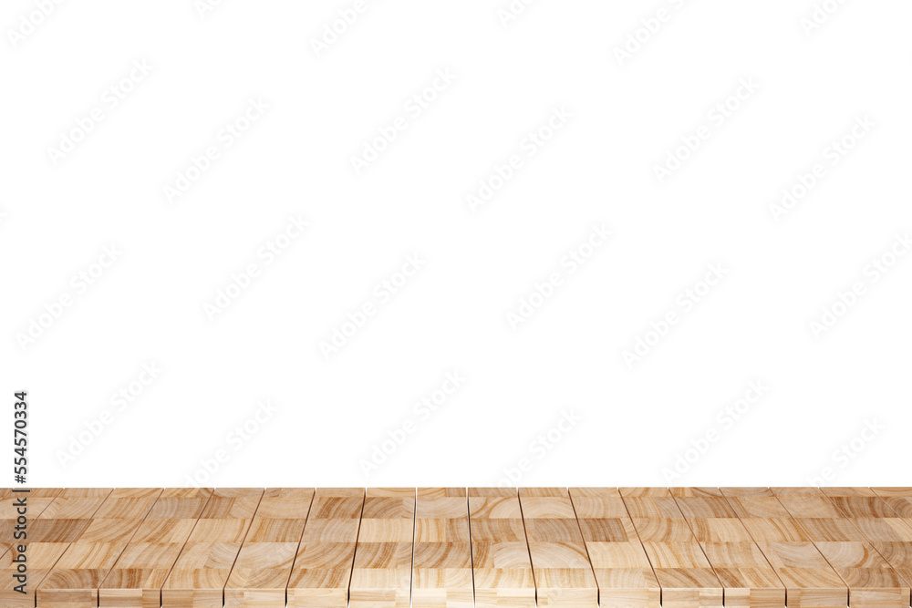 Wooden table, wood table top front view 3d render isolated Wooden table, wood table top front view 3d render isolated