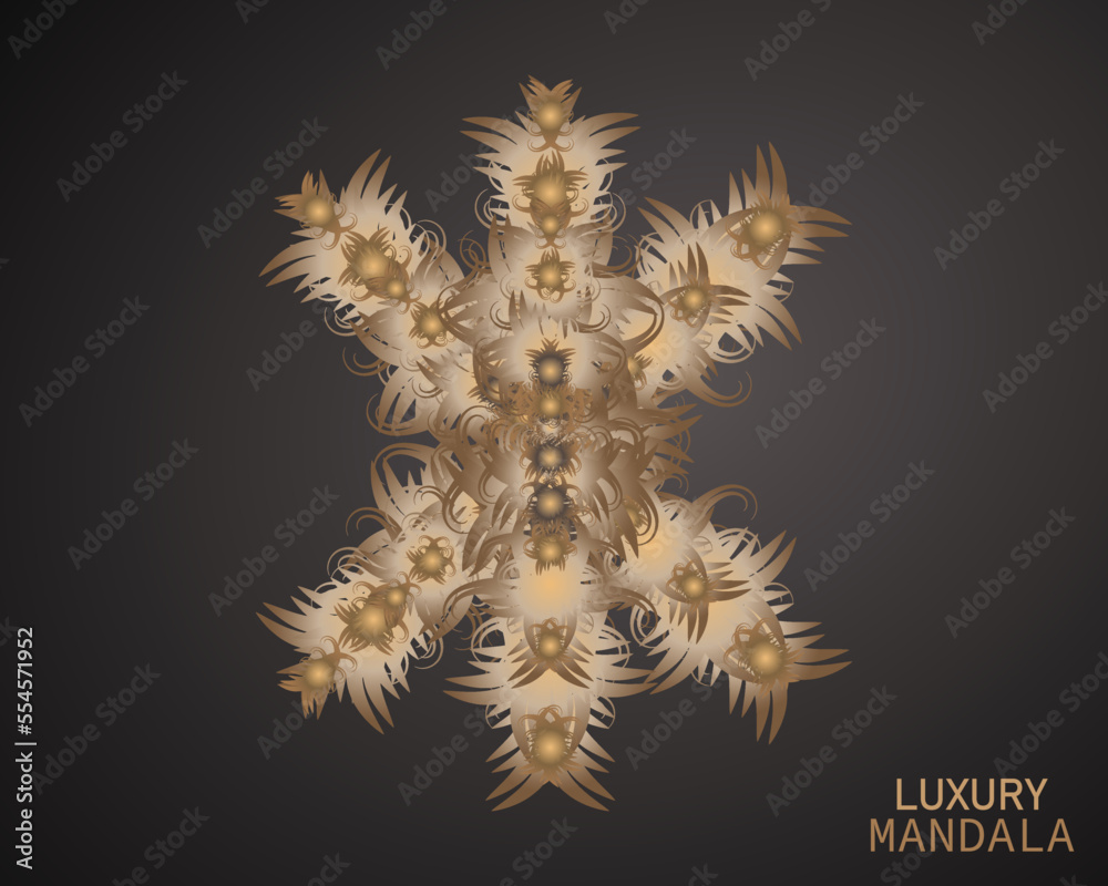 Obraz premium Luxury mandala background with golden arabesque pattern Arabic Islamic east style. Ramadan Style Decorative mandala. Mandala for print, cover poster, brochure, flyer, banner and etc