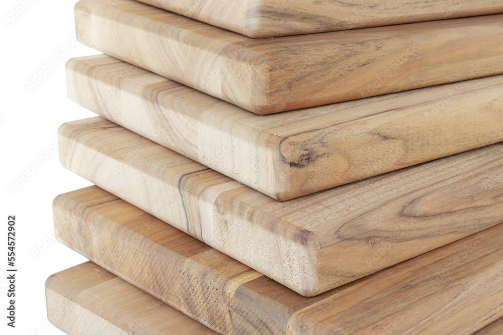Wooden boards, a board with a seamed edge for building a house and interior decoration, on an isolated white Wooden boards, a board with a seamed edge for building a house and interior decoration, on an isolated white