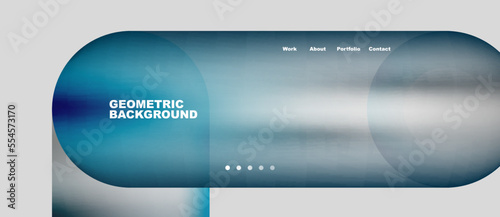 Abstract circles and round shapes landing page background. Vector Illustration For Wallpaper, Banner, Background, Card, Book Illustration, landing page. Pattern design concept