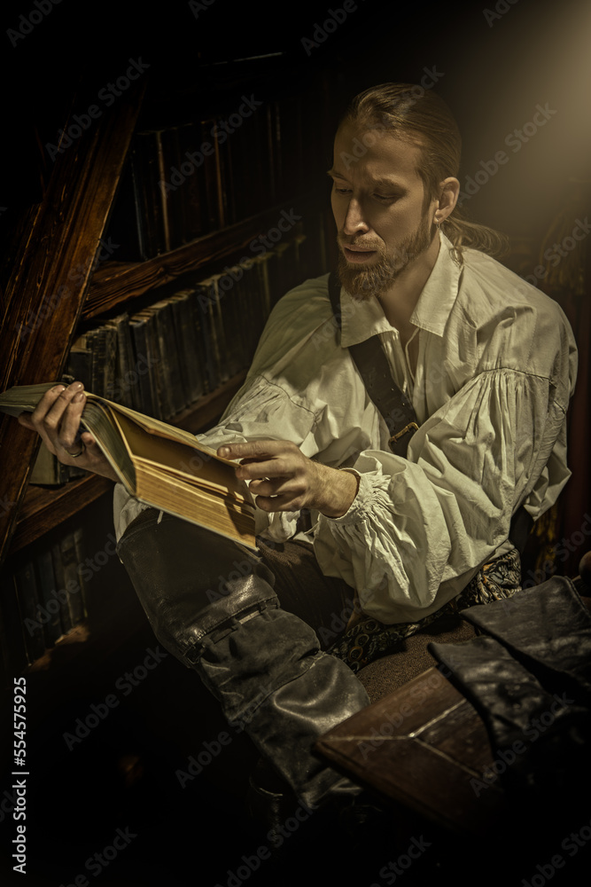 nobleman reading book