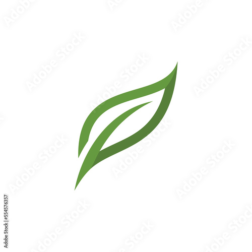 green leaf icons design template vector 