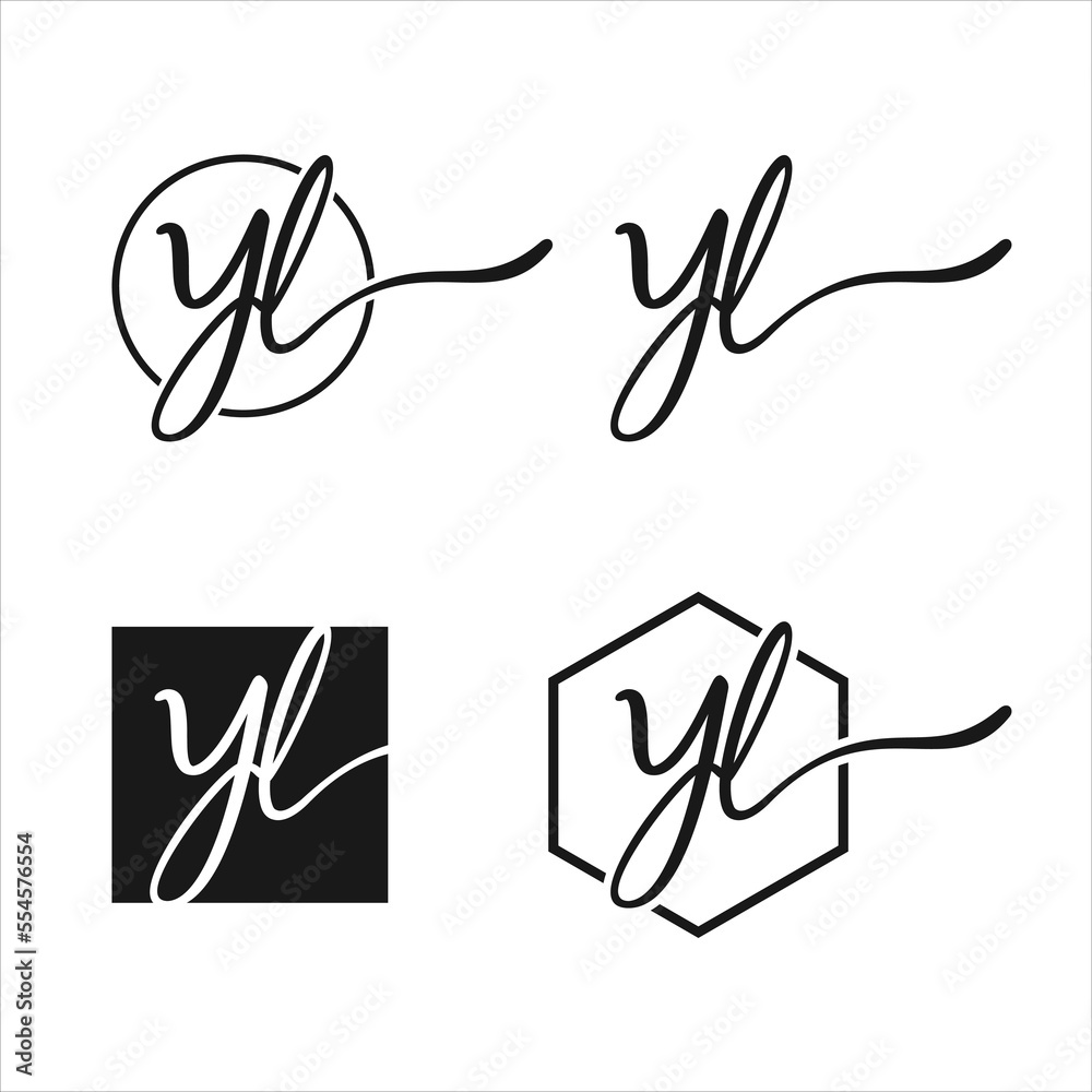 Initial letter logo with a minimal and simple style Initial letter logo with a minimal and simple style