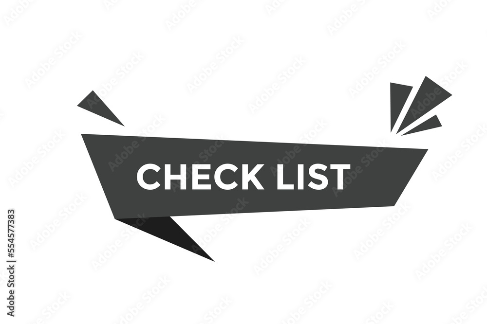 Check list button web banner templates. Vector Illustration
Check list button web banner templates. Vector Illustration